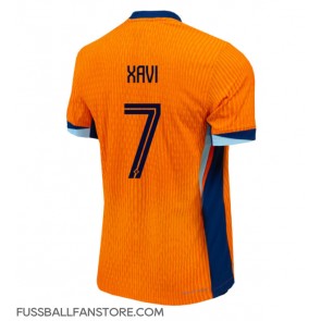 Niederlande Xavi Simons #7 Replik Heimtrikot EM 2024 Kurzarm